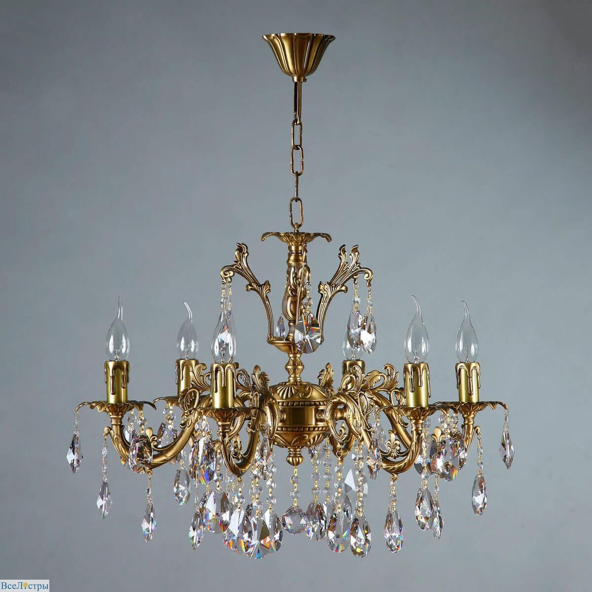 подвесная люстра ambiente granada 2118/6 ab tear drop