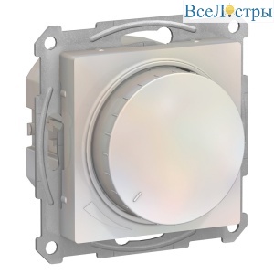 Светорегулятор (диммер) повор-нажим, LED, RC Systeme Electric AtlasDesign Жемчуг ATN000423