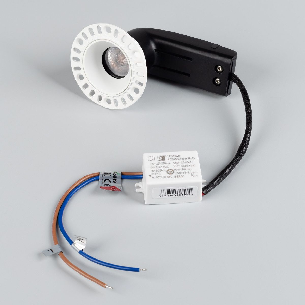 встраиваемый светильник arlight ms-rialto-trimless-r40-9w warm2700 054472