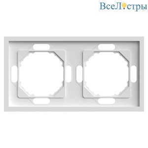 Рамка 2-постовая Stekker Эмили белый фарфор PFR00-5002-01 49885