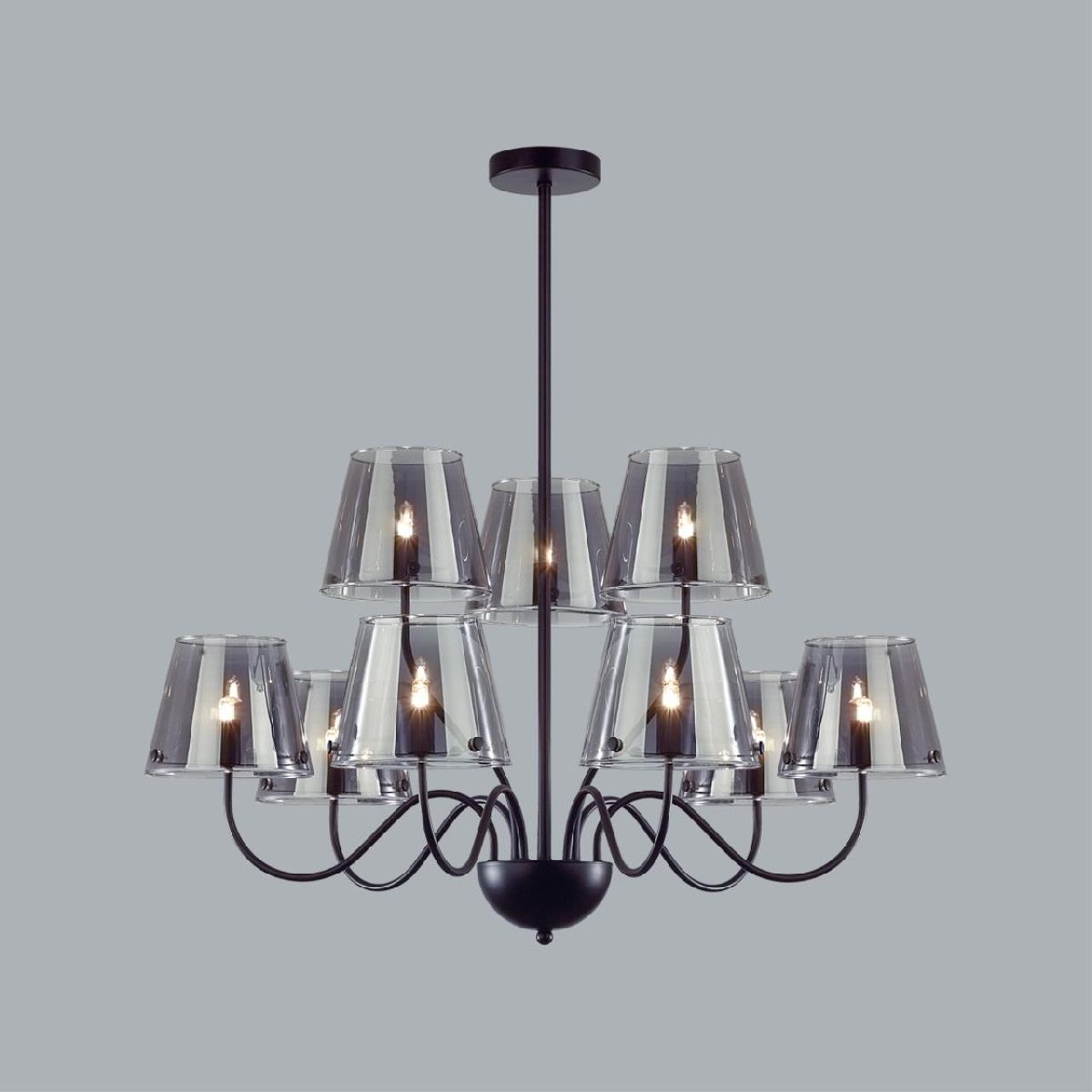 люстра на штанге lumion smoky 6570/9c