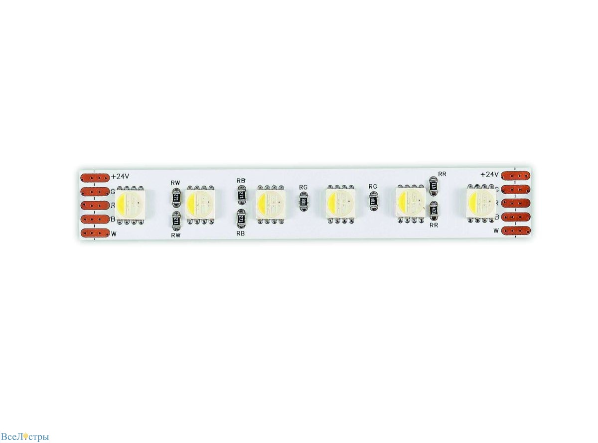 светодиодная лента st luce 24в 18вт/м 4000к 5м ip20 st5005.418.20rgbw.1