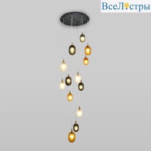 Каскадная люстра Eurosvet Pineapple 50266 дымчатый/прозрачный/янтарный a066528