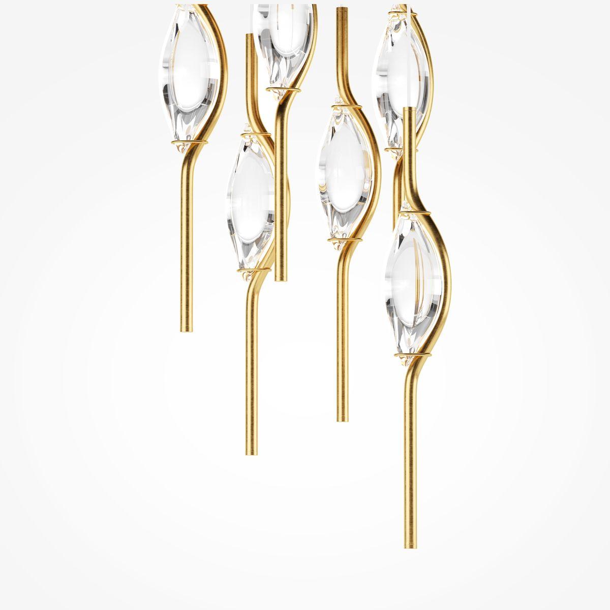 подвесная светодиодная люстра maytoni foresight mod347pl-l48bs3k