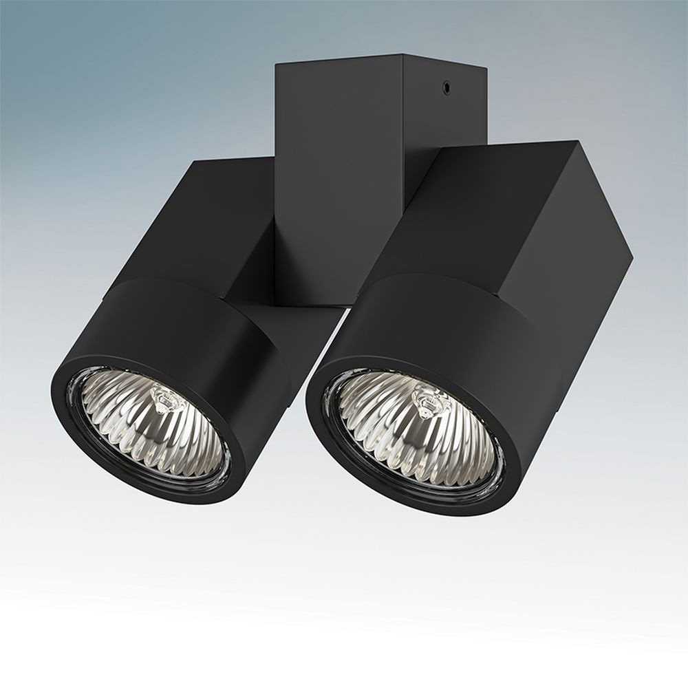 потолочный светильник lightstar illumo x2 nero 051037