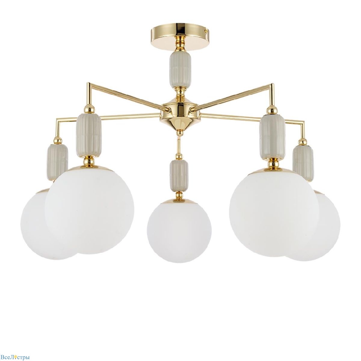 люстра на штанге lumion vivien 6580/5c