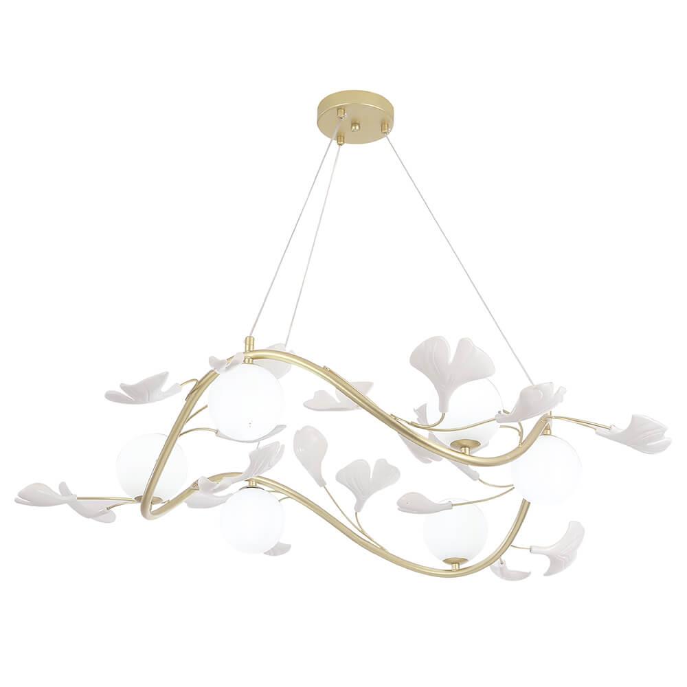 подвесная люстра crystal lux colibri sp6 gold