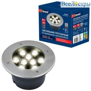 Ландшафтный светодиодный светильник (UL-00006826) Uniel ULU-B12A-9W/2700K IP67 Grey