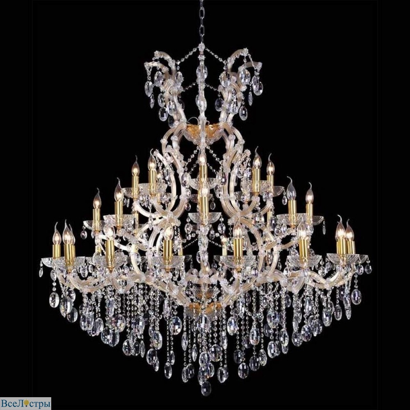 подвесная люстра crystal lux hollywood sp16+8+8 gold