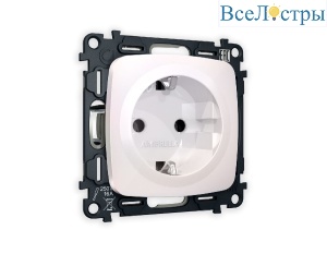 Комплект механизма розетки с/з на винтовых зажимах Ambrella Volt Omega MO206010