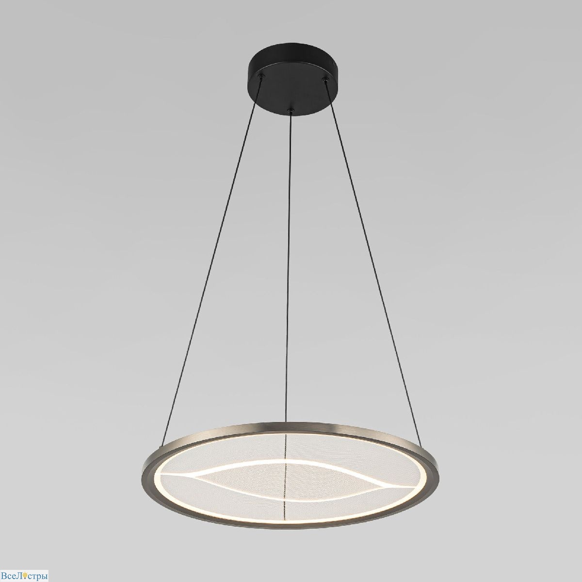 подвесной светильник eurosvet occhio 40026/1 led серый a069308