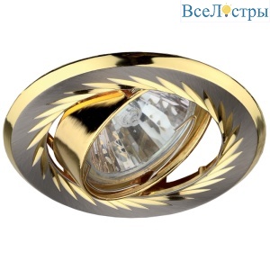 Встраиваемый светильник ЭРА KL6A SN/G C0043674