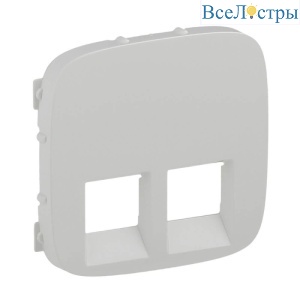 Лицевая панель Legrand Valena Allure розетки телефонной RJ-11/Ethernet RJ-45 белая 755425