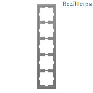 Рамка 5-постовая Schneider Electric Merten D-Life MTN4050-6536