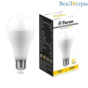 Лампа светодиодная Feron E27 30W 2700K матовая LB-130 38194