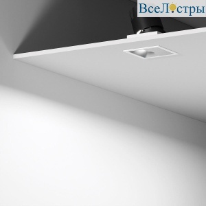 Встраиваемый светодиодный светильник Elektrostandard Inline 25091/LED 10W 4000K белый/хром a064614