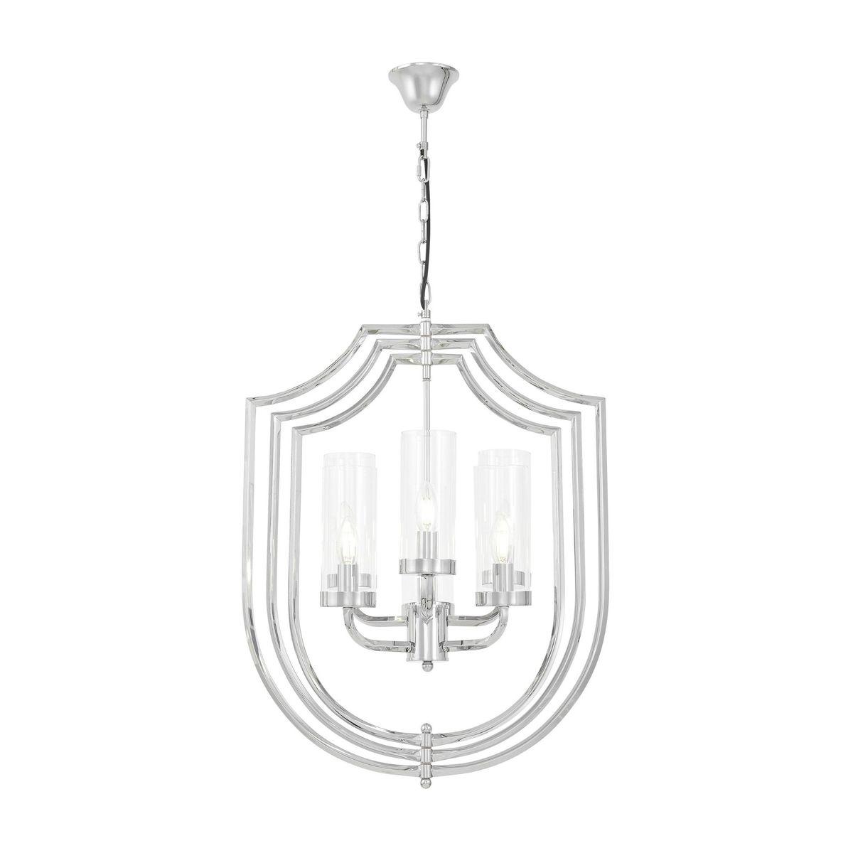подвесная люстра lumina deco trulia ldp 8006-6 chr