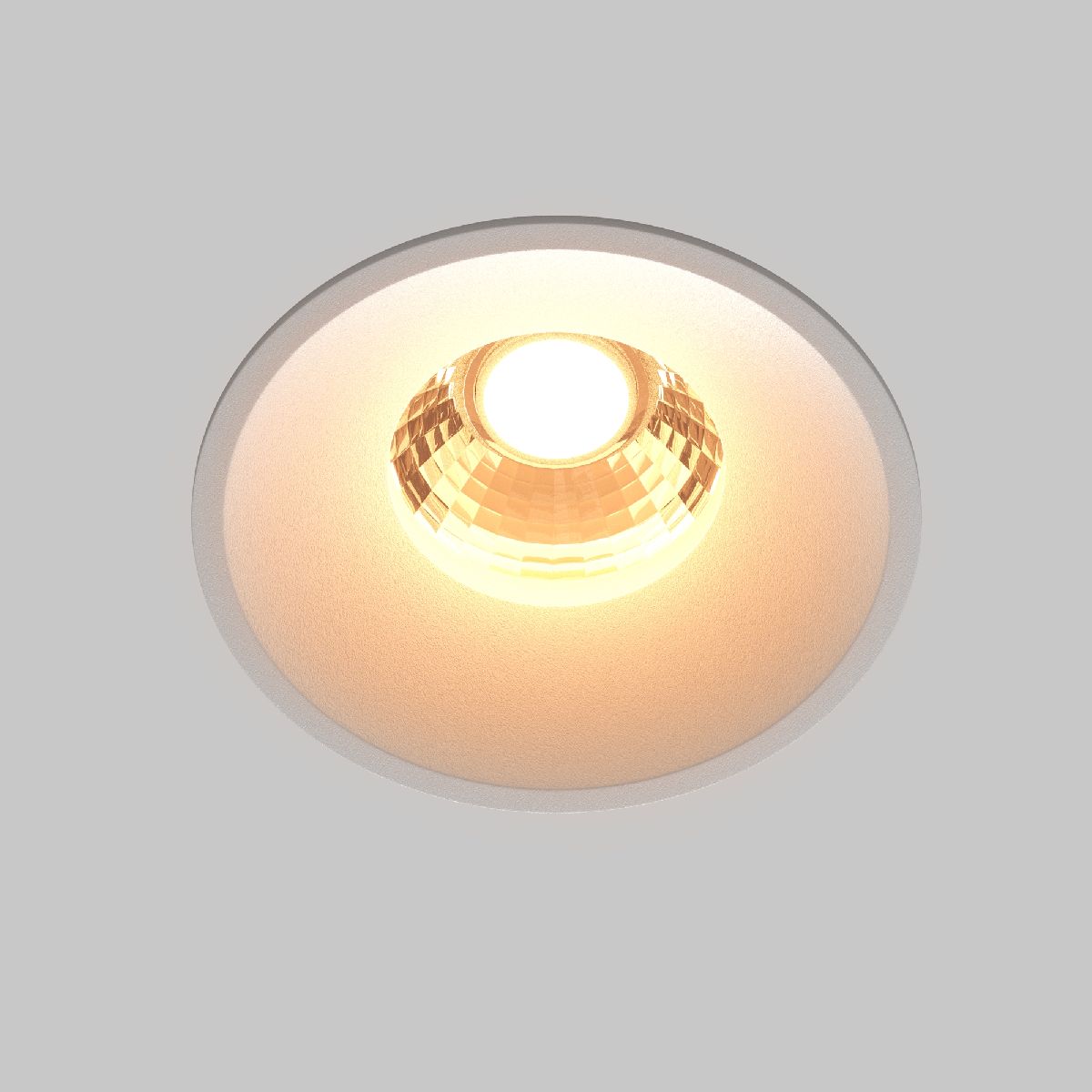 встраиваемый светильник maytoni round dl058-12w2.7k-w
