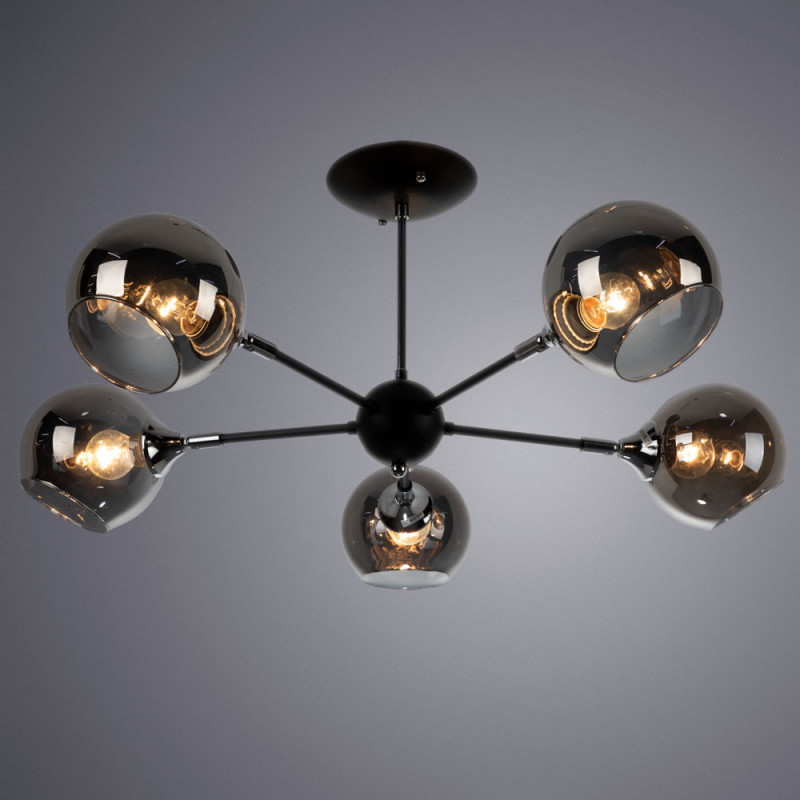 люстра на штанге arte lamp a2708pl-5bk