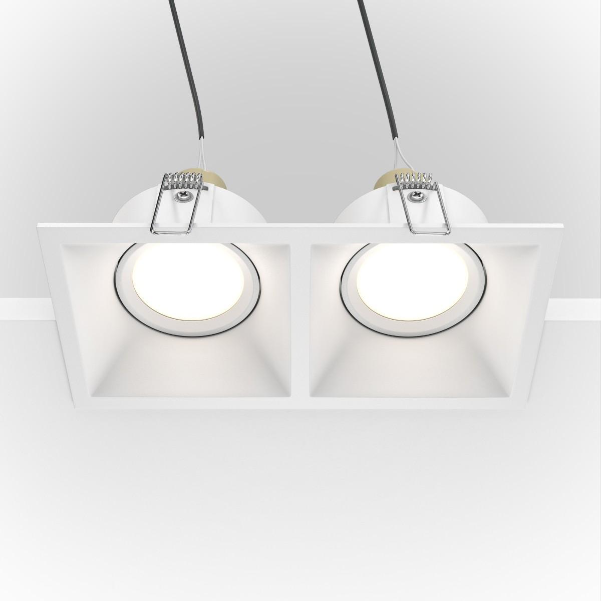 встраиваемый светильник maytoni technical dot dl029-2-02w