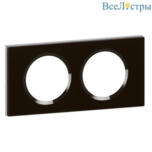 Рамка 2-постовая Legrand Celiane смальта графит 069302