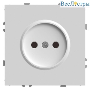 Розетка 2P Stekker Эмили со шторками белый фарфор RST16-5109-01 49876