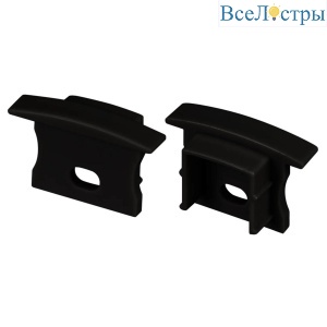Заглушка Arlight 2 шт. LINE-2315-F с отверстием BLACK 044280