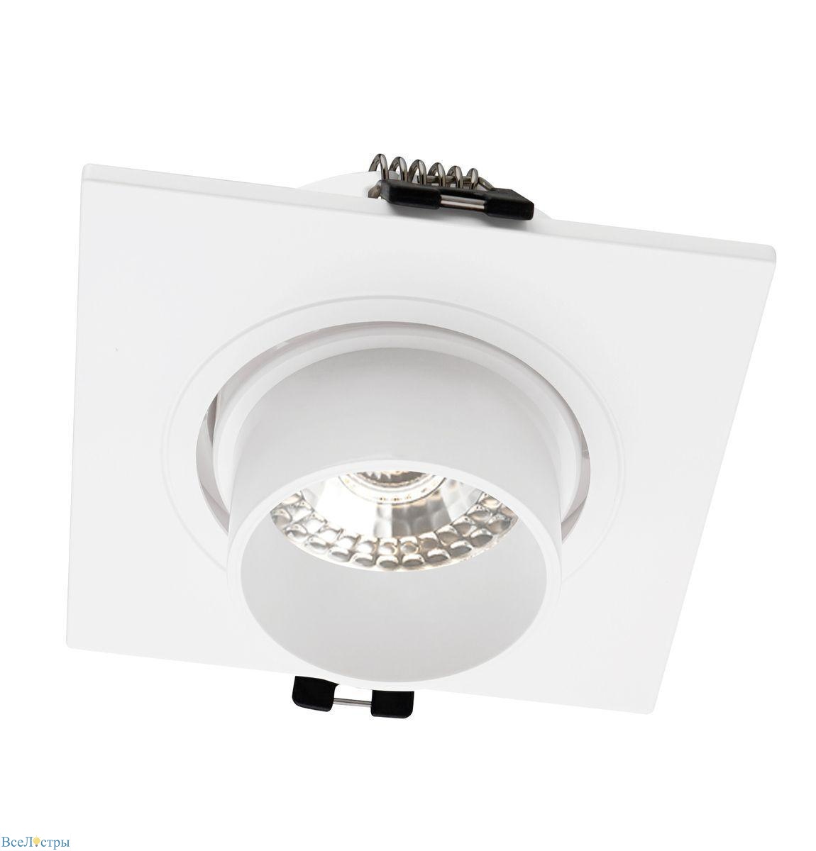 встраиваемый светильник denkirs rond dk3121-wh