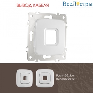 Вывод кабеля Arte Milano 205.49-1.silver