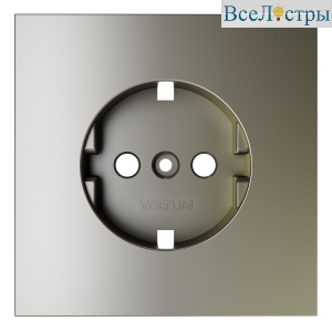 Накладка для розетки с заземлением Voltum S70 (шелк) VLS000604