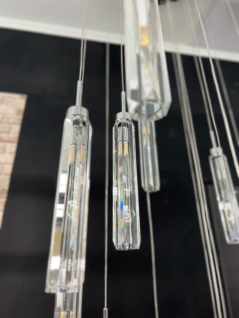 подвесная люстра newport 4520 4528+14/s chrome м0067061