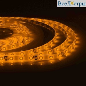 Светодиодная лента Apeyron 12В СТ 4,8Вт/м smd3528, 60д/м IP65 5м желтая 05BL