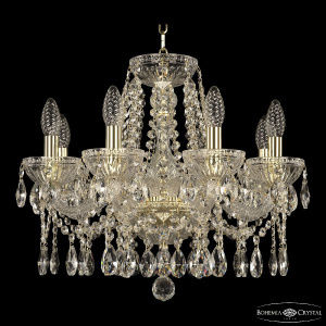 Подвесная люстра Bohemia Ivele Crystal 5413/8/165 G Clear/M-1G