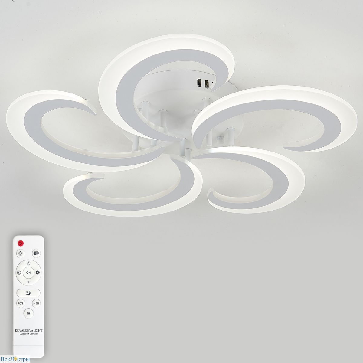 потолочная люстра natali kovaltseva simply led lamps 81409