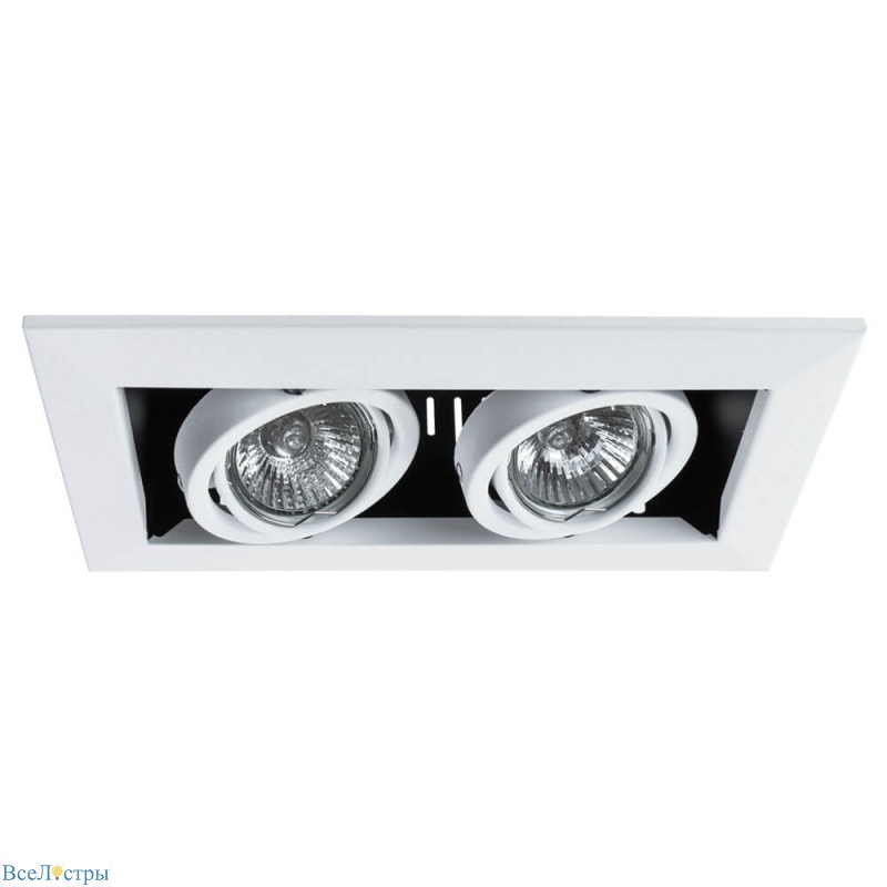 встраиваемый светильник arte lamp technika a5941pl-2wh