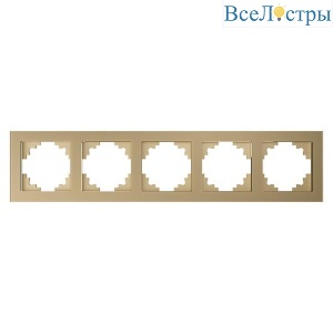 Рамка 5-постовая Stekker Катрин золото GFR00-7005-08 49040