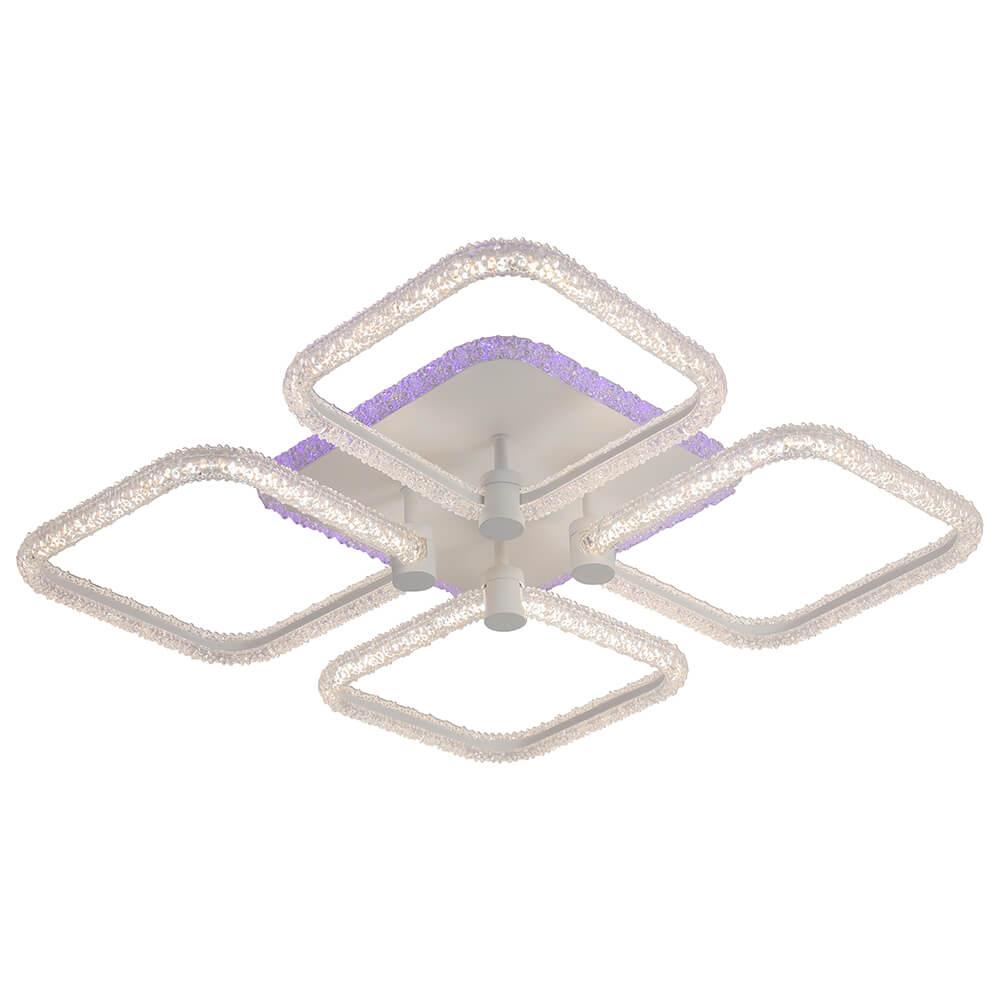 потолочная светодиодная люстра profit light 8049/4 wht