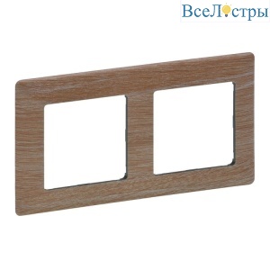 Рамка 2-постовая Legrand Valena Life Светлое дерево 754182