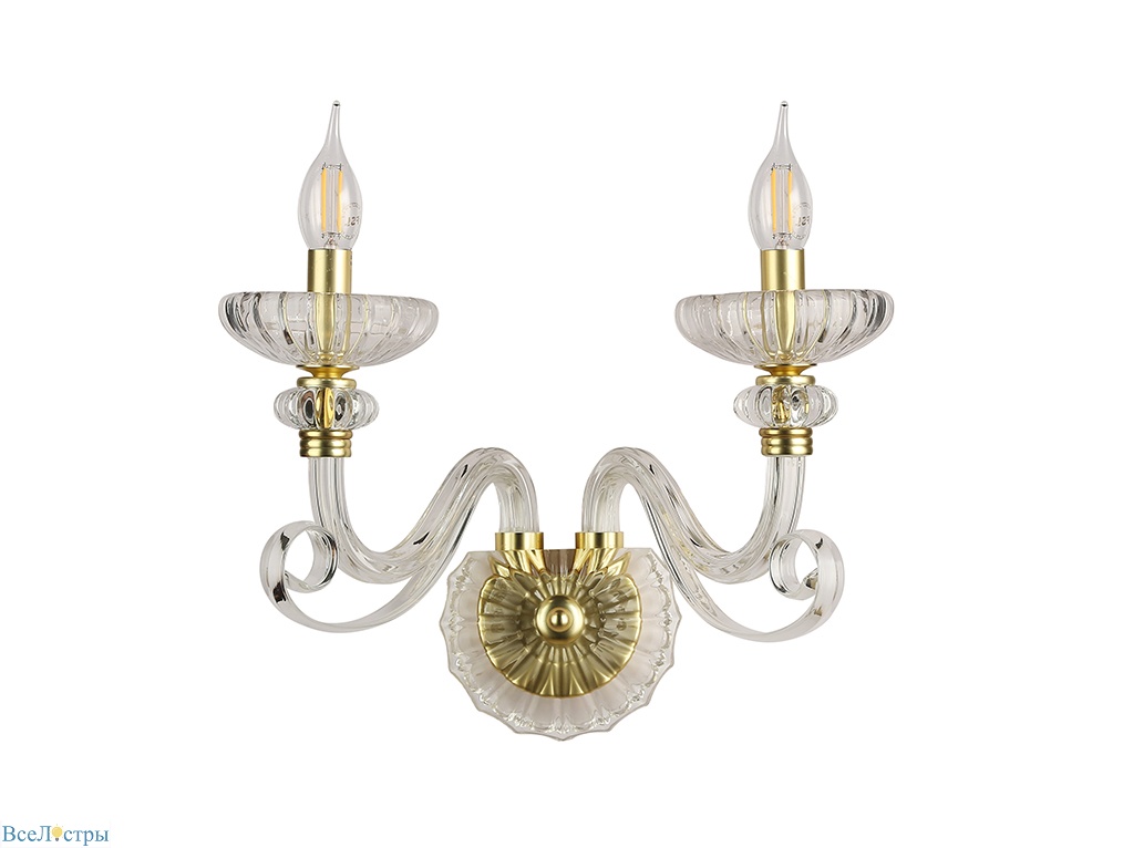 бра newport 8622/a mat.soft goldclear м0071532