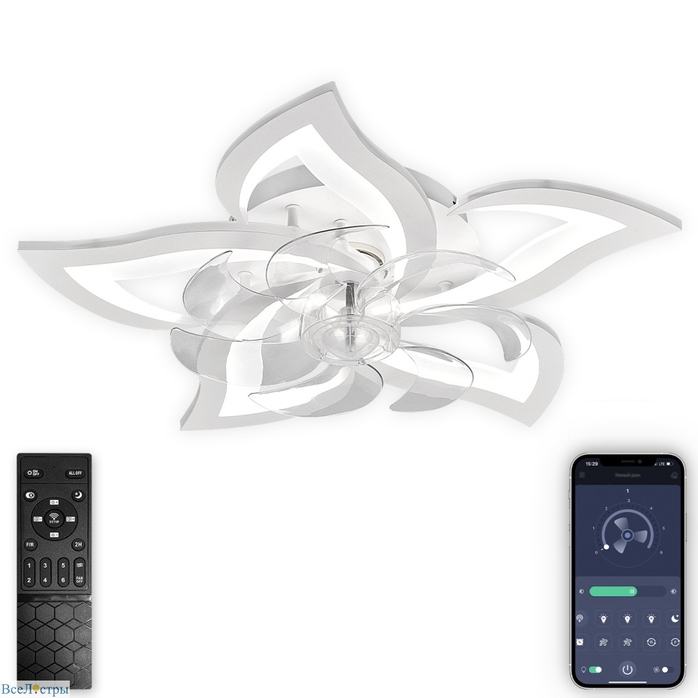 люстра-вентилятор natali kovaltseva ledfan led lamps 81487