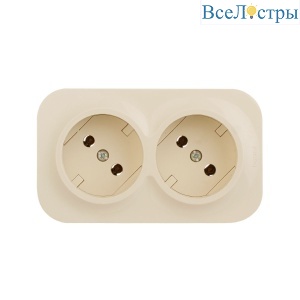 Розеточный блок двойной б/з Legrand Quteo 782261