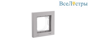 Рамка 1-ая Systeme Electric AtlasDesign Aqua Алюминий ATN440301