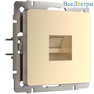 Розетка Werkel Ethernet RJ-45 шампань W1181011 4690389157479
