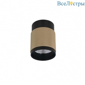 Потолочный светодиодный светильник iLedex Delta 1955-10W-3000K-36 BK+BR
