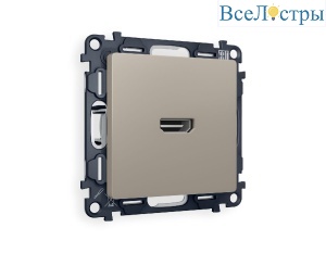 Комплект механизма розетки HDMI 2.0 40V/500mA 2.0GHz 5-18Gbit/s Ambrella Volt Alfa MA374010