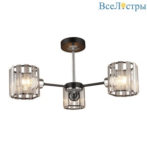 Люстра на штанге IMEX MD.4057-3-S BK+CH