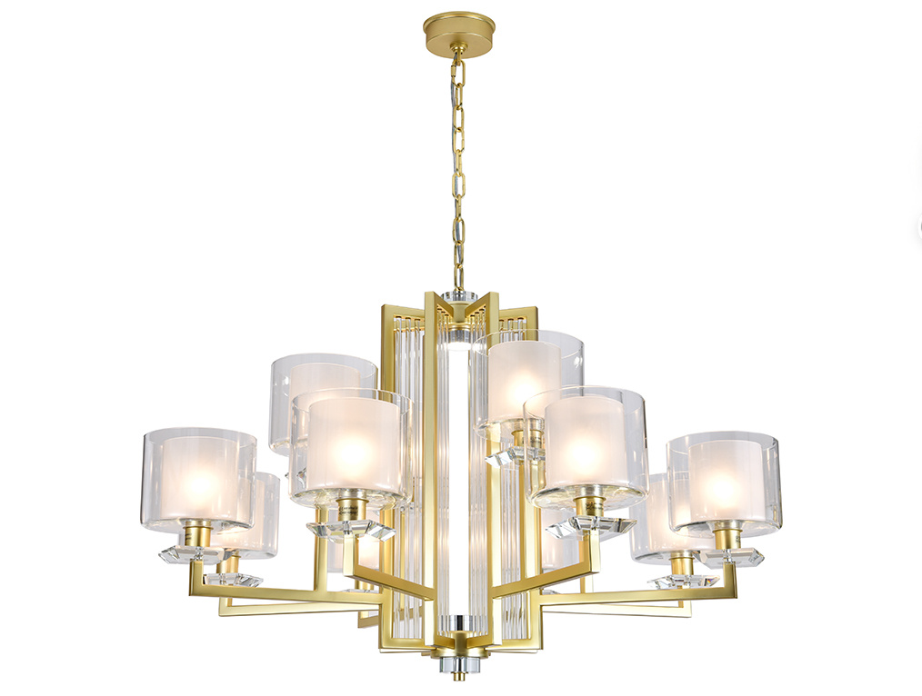 подвесная люстра newport 4408+4/c mat.gold м0071515