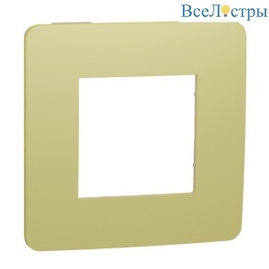 Рамка 1-постовая Schneider Electric Unica New NU280212