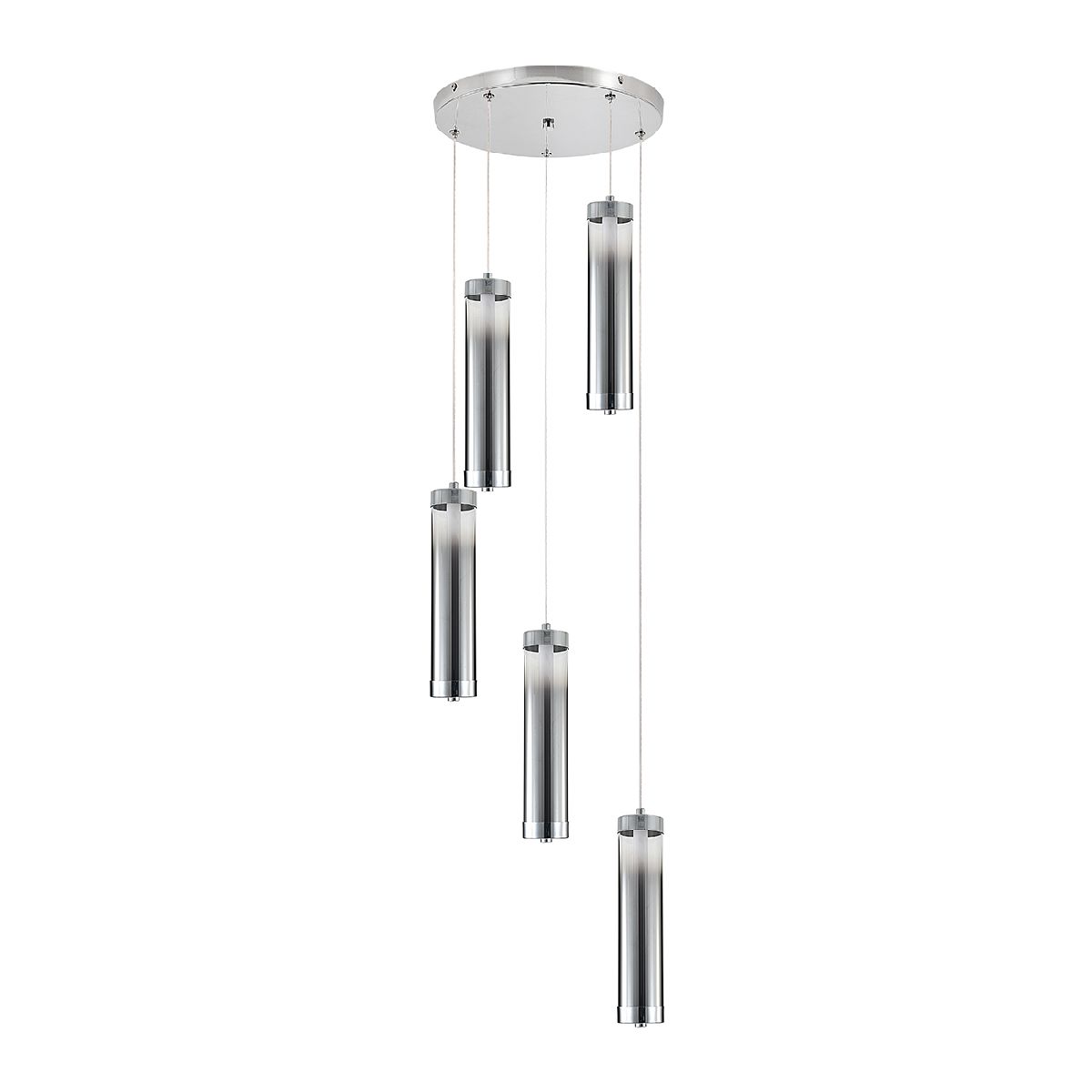 каскадная люстра indigo rilucente 11061/5p chrome v000147l