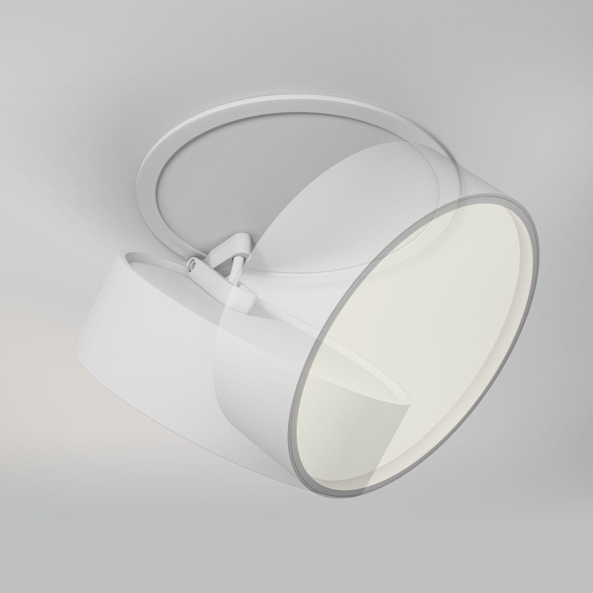 встраиваемый светодиодный спот maytoni technical onda dl024-18w3k-w